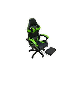 GAMING CHAIR- W/ HEADREST, LUMBAR SUPPORT CUSHION W/ MASSAGE
