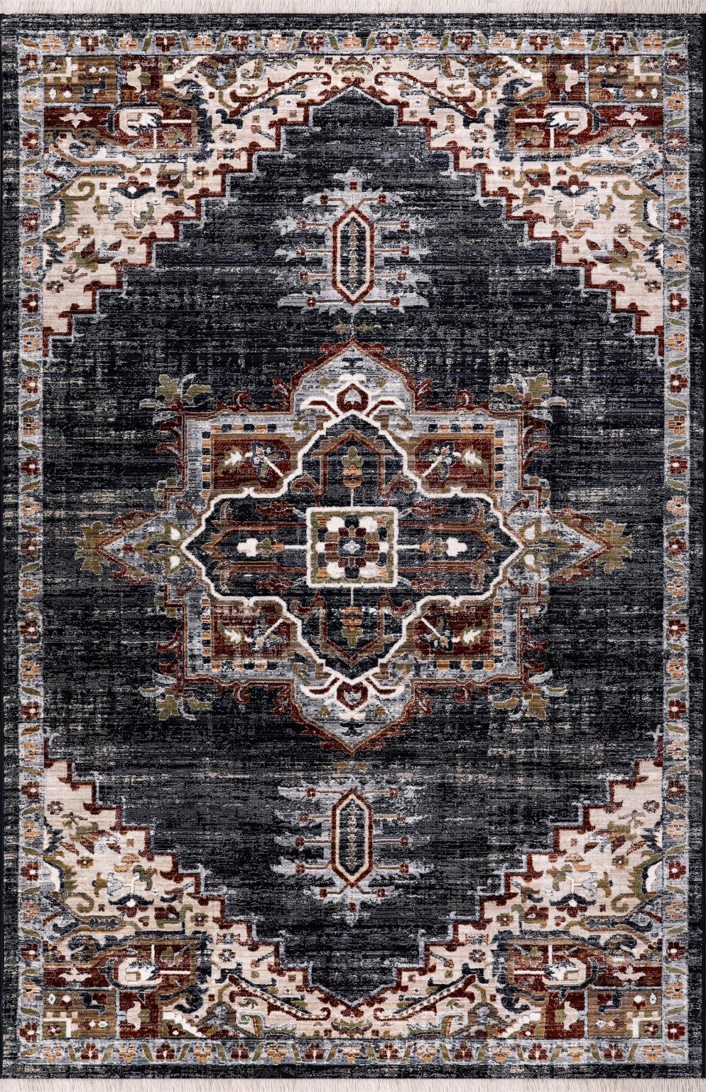 Abstract Red Rug Pattern