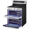 7.3 cu. ft. Large Capacity ThinQ Technology with ThinQ Care & ThinQ UP ProBake Convection with Air Fry EasyClean and Self Clean SmoothTouch Glass Controls ENERGY STAR Certified
