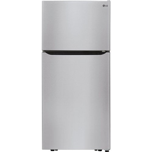 LG 20 CF Top Mount, 30" Wide, Pocket Handles, Ice Maker - Stainless