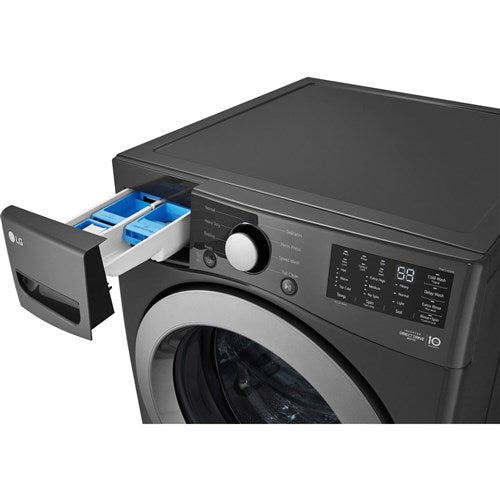 LG 5.0 CF Ultra Large Capacity Front Load Washer with ColdWash, NFC Tag On - Middle Black