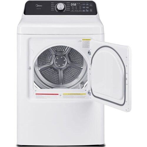 Midea 7.0 CF Gas Dryer, Sensor Dry - White