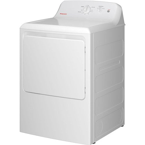 GE/HTX26EASWWW 6.2 CF HOTPOINT Electric Dryer, Reversible Door, Long Venting - White
