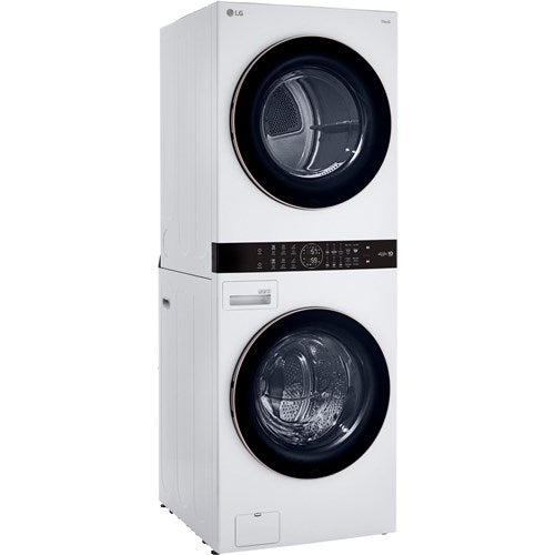 LG 4.5 CF / 7.4 CF Electric Washtower with Center Control - White