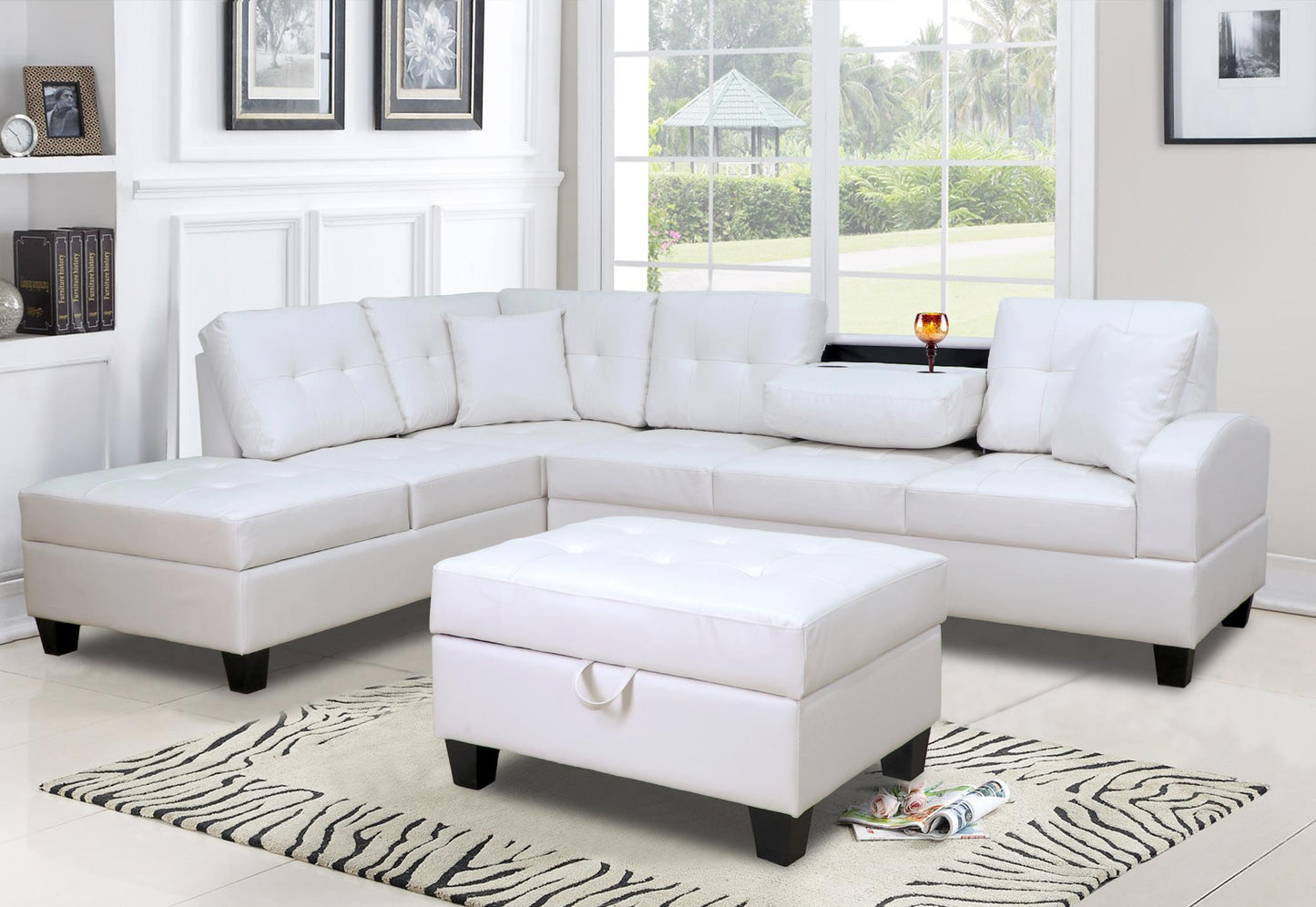 Classic Sectional W/ Ottoman