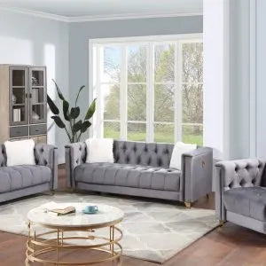 Elegant Round Trim Love Seat & Set