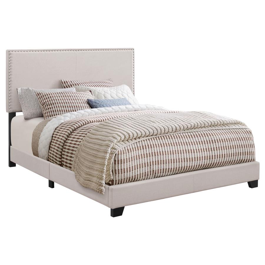Boyd Upholstered California Panel Bed Ivory