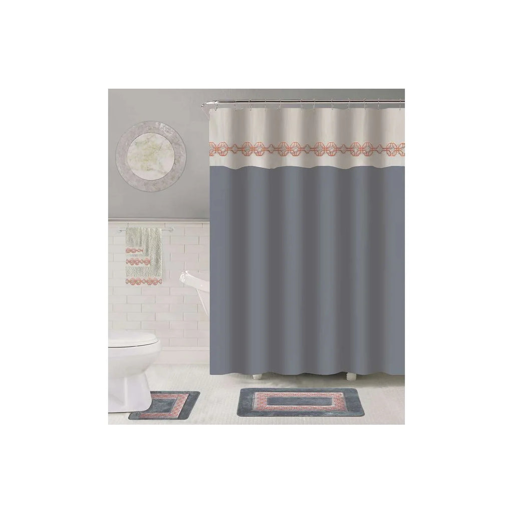 18-PC BATH SET - EMBROIDERED