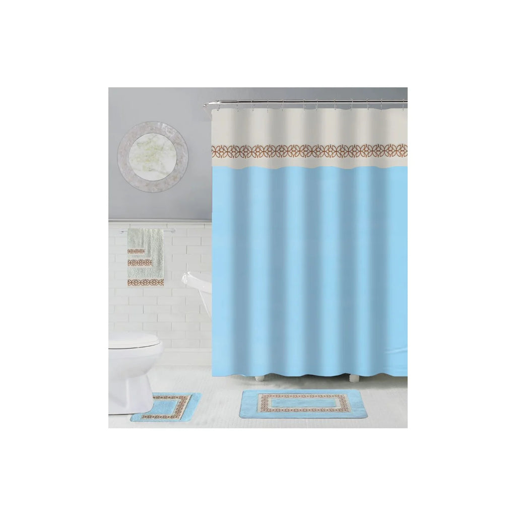 18-PC BATH SET - EMBROIDERED