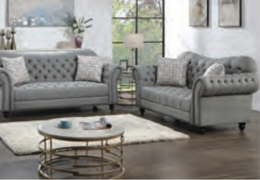 Heart Trim Love Seat & Sofa Set
