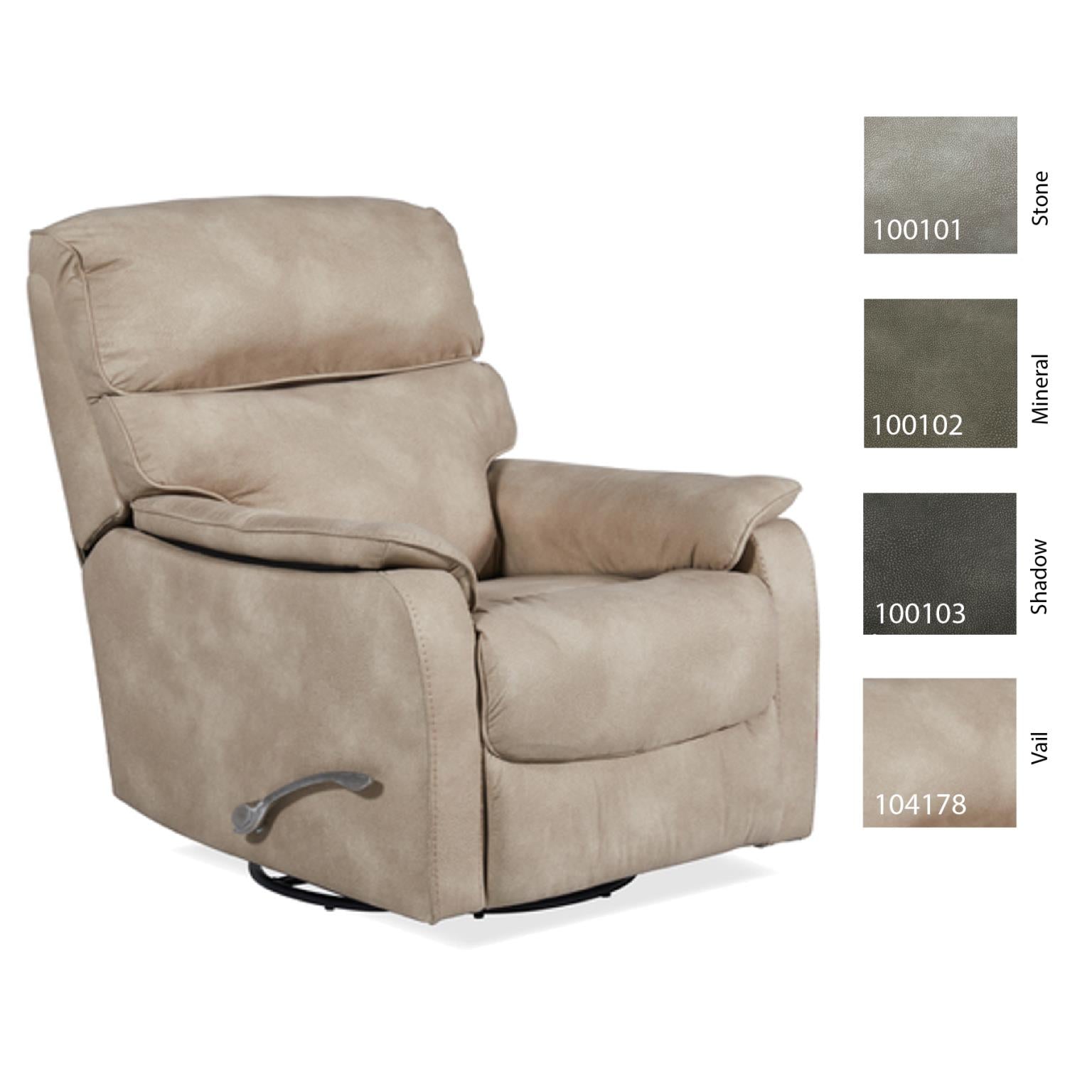 MANWAH Swivel Glider Recliner with Lever Mechanism