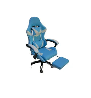 GAMING CHAIR- W/ HEADREST, LUMBAR SUPPORT CUSHION W/ MASSAGE