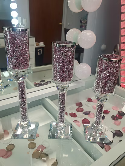 Pink Crystal Set decor