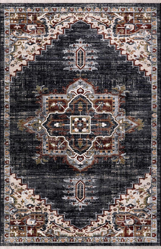 Abstract Red Rug Pattern
