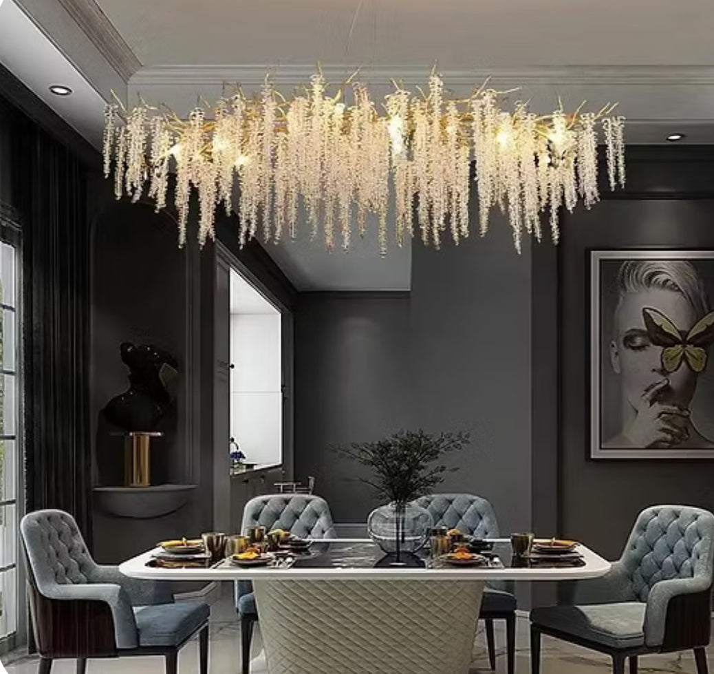 Golden Fallen Chandelier