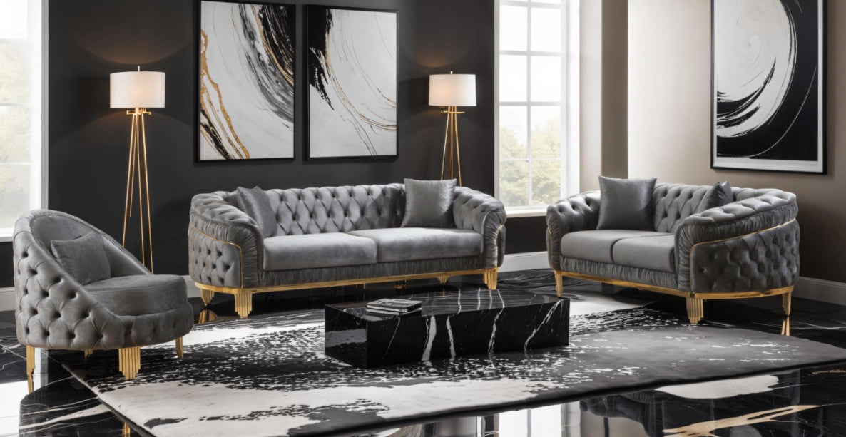 Vanessa 3pc Living Room Set