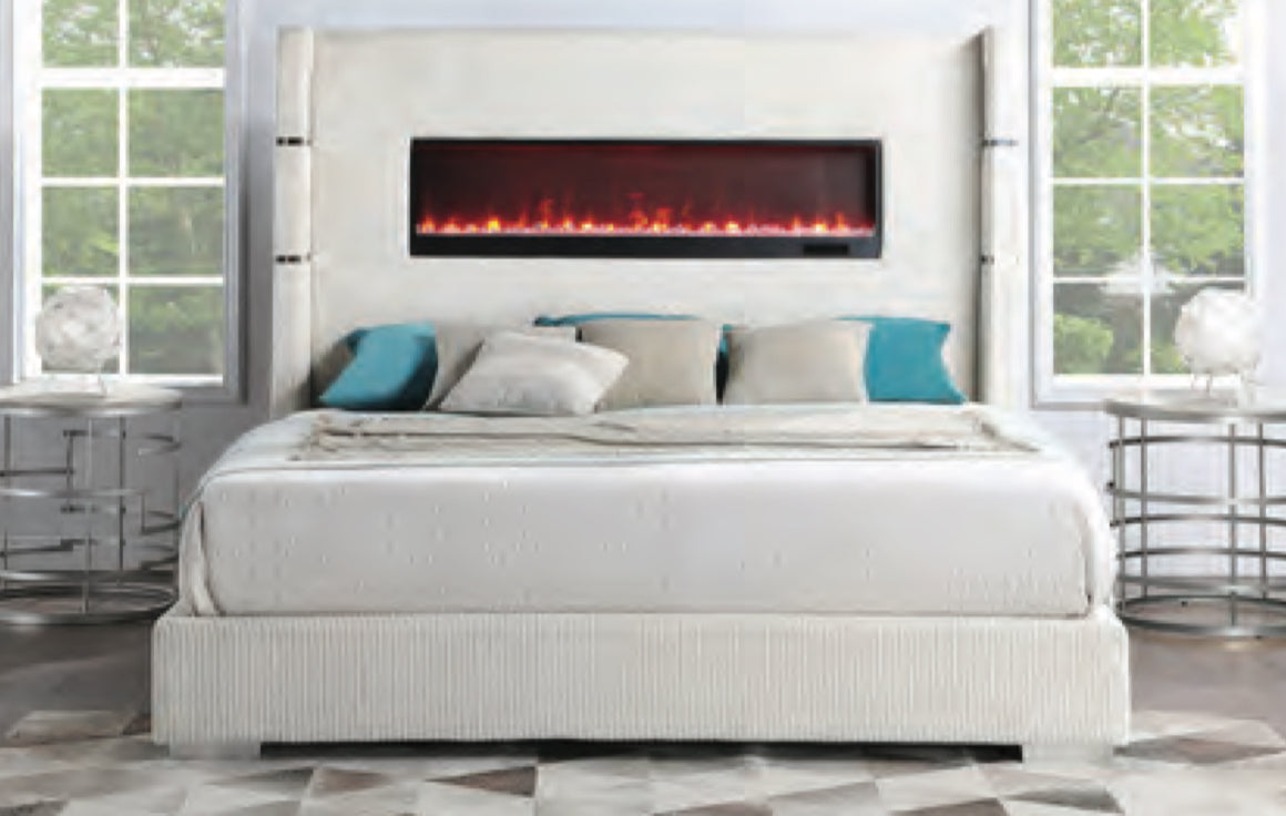 Bed Frame W/ Fireplace