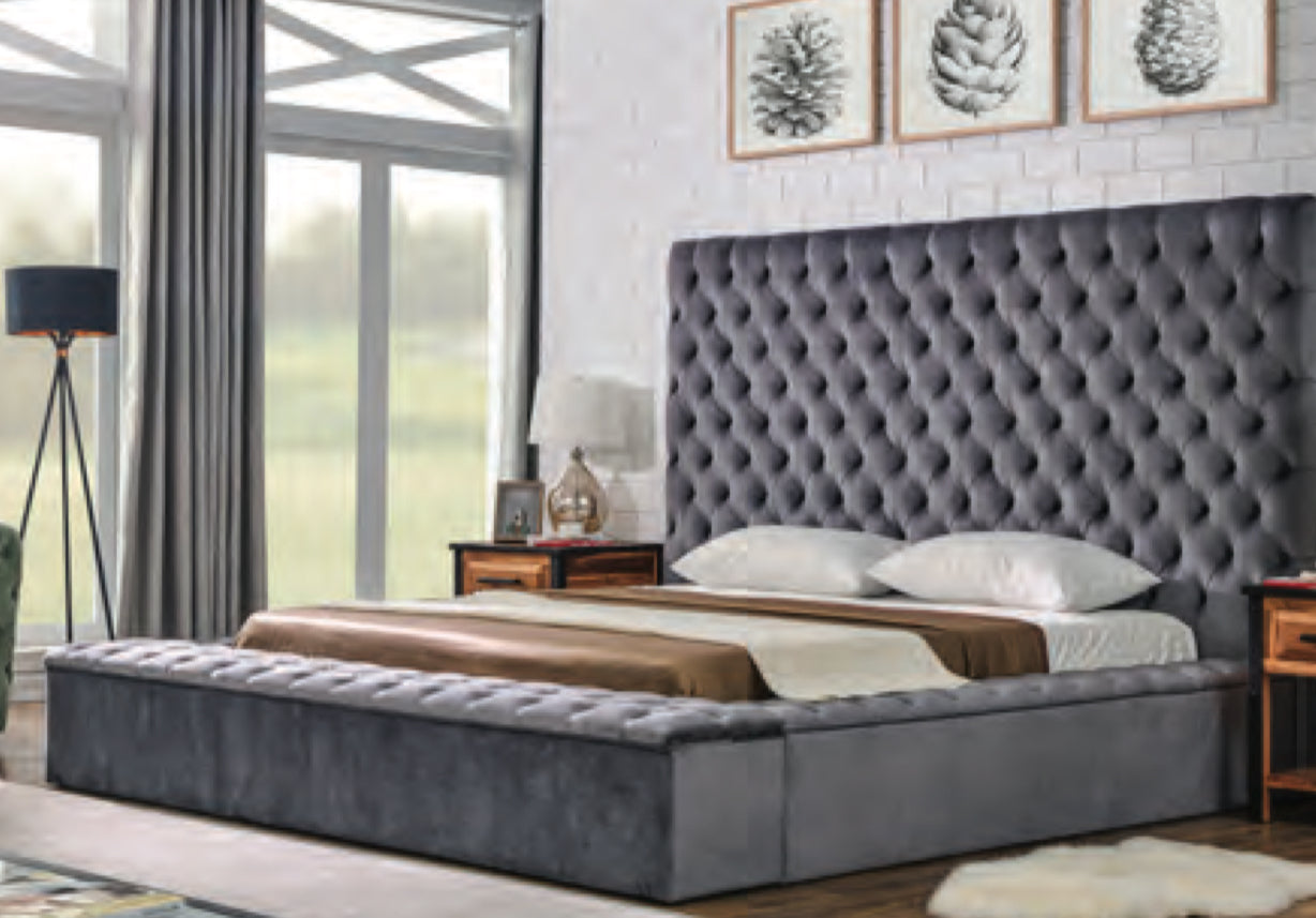 Large bed Frame W/ Compartment