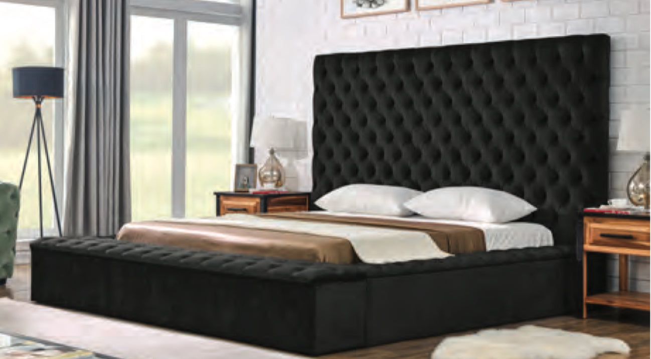 Large bed Frame W/ Compartment