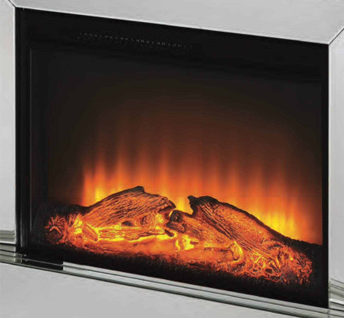 Burning Log Fireplace Insert