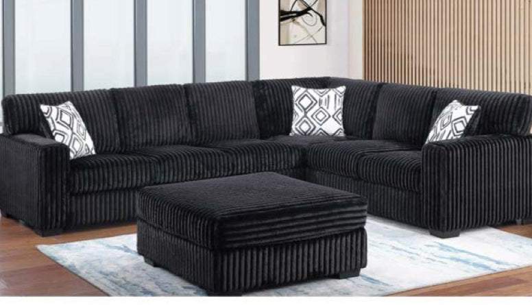 Large Corduroy Sectional set