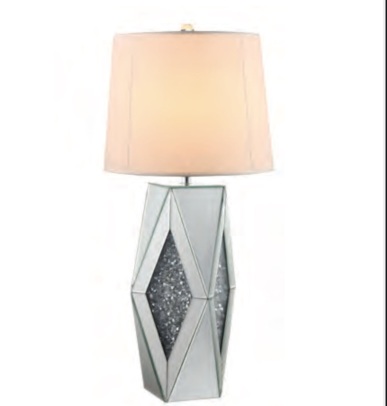 Tall Silver Table Lamp