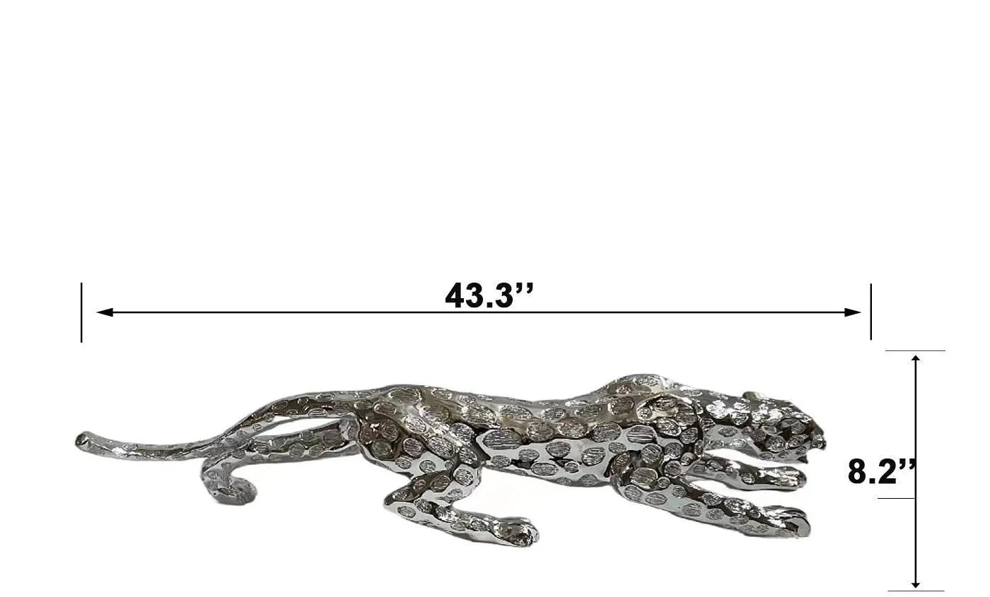 SILVER DECORATION TIGER 44" X 9"