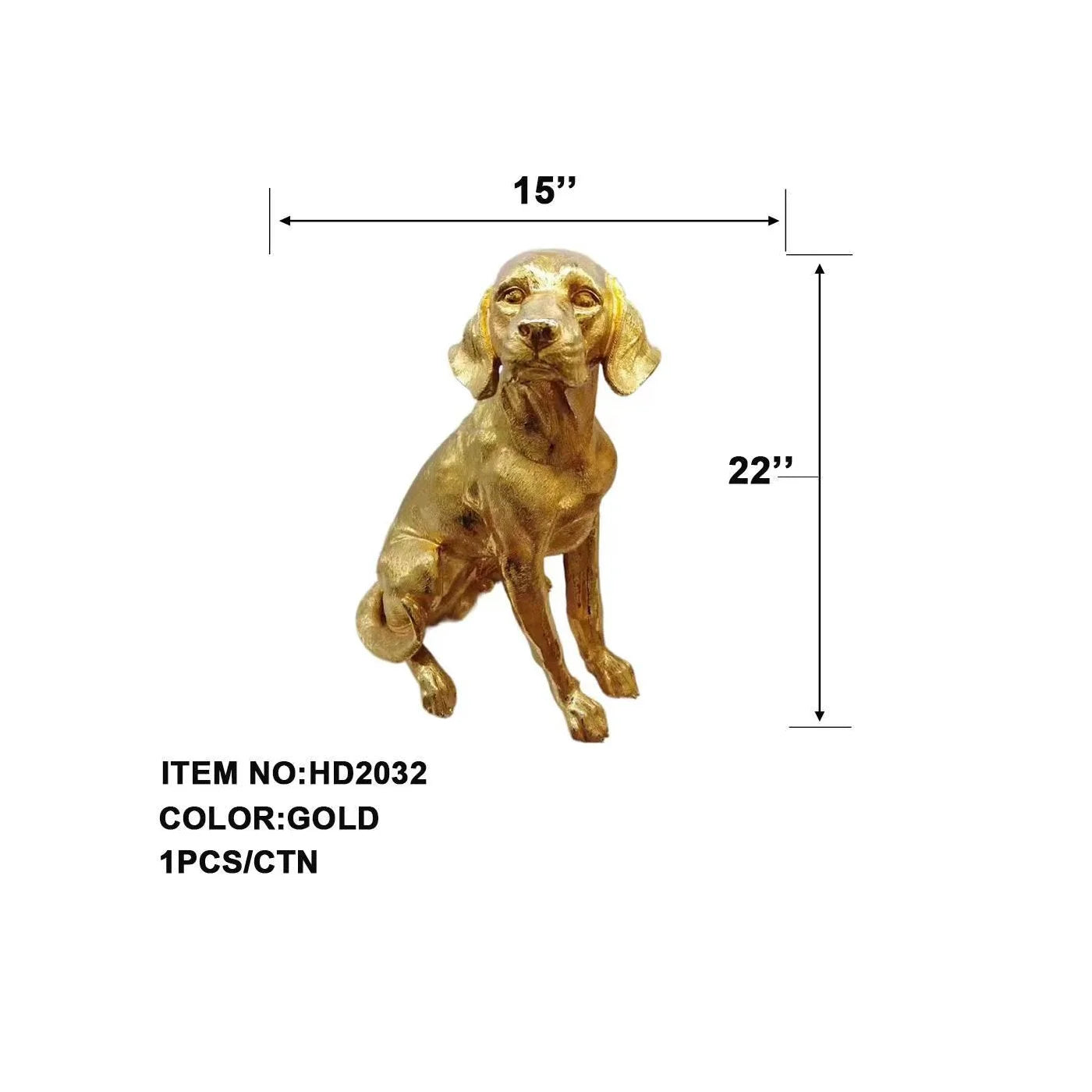 DECORATION DOG 16" X 23"