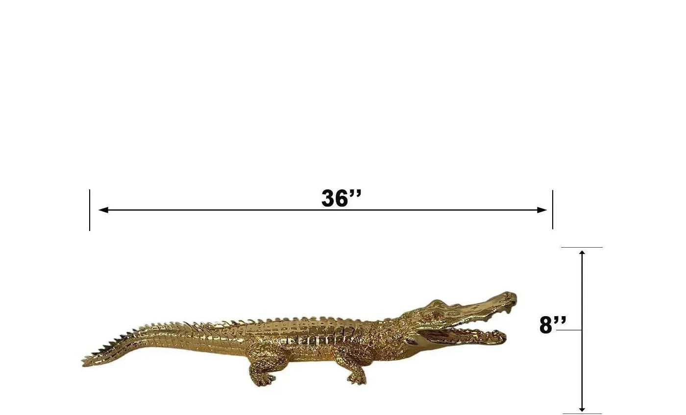 DECORATION CROCODILE 37" X 11"