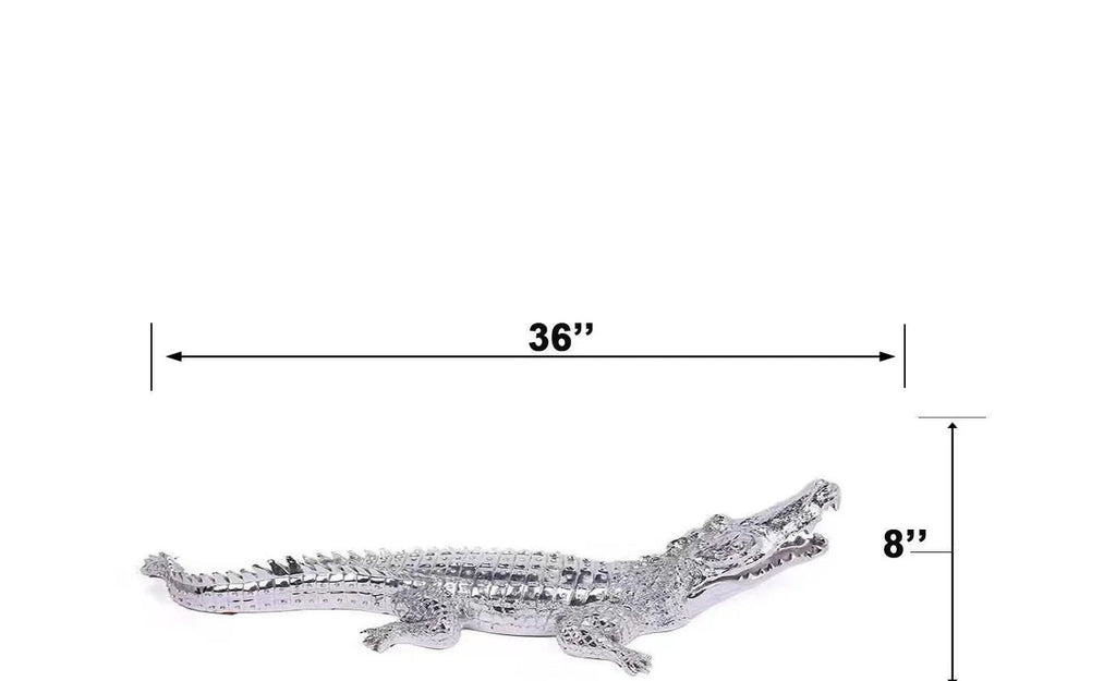DECORATION CROCODILE 37" X 11"