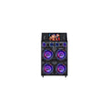 SPEAKER UNIT: 4*12 INCH RMS POWER: 30W FUNCTION:USB/TF/TWS/FM/AUX INPUT/MIC INPUT/ LED LIGHT DIS