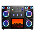 SPEAKER UNIT: 4*10 INCHRMS POWER:230WFUNCTION:BT/USB/TF/TWS/FM/AUXINPUT/MIC INPUT/LED LIGHT/FIREPL