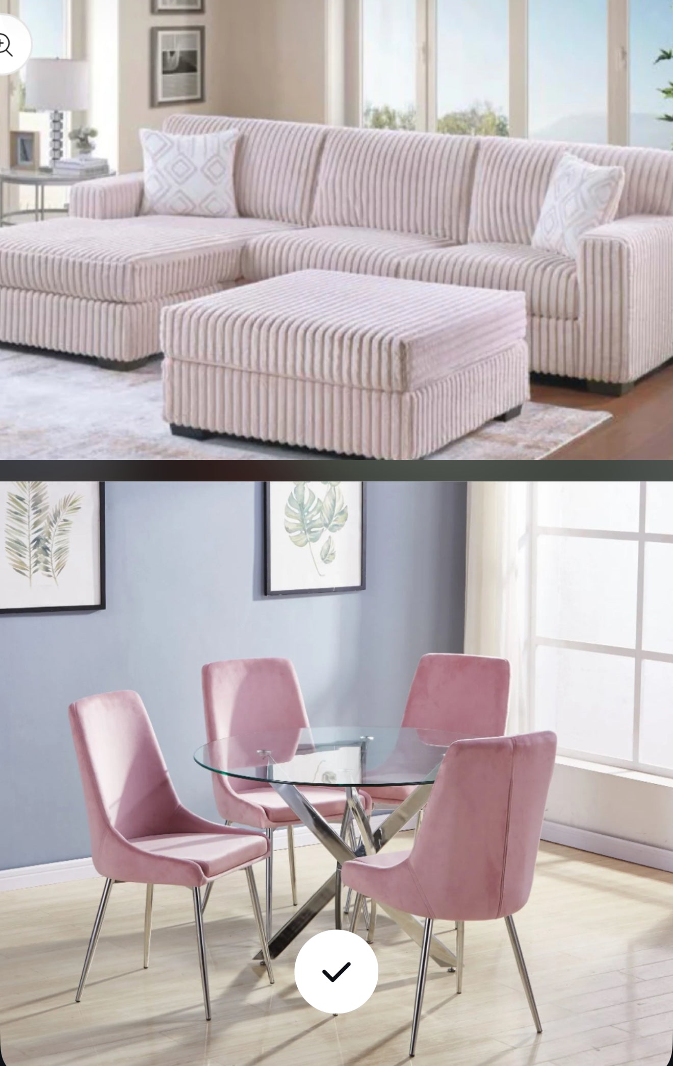 Sectional & Dining Room Package