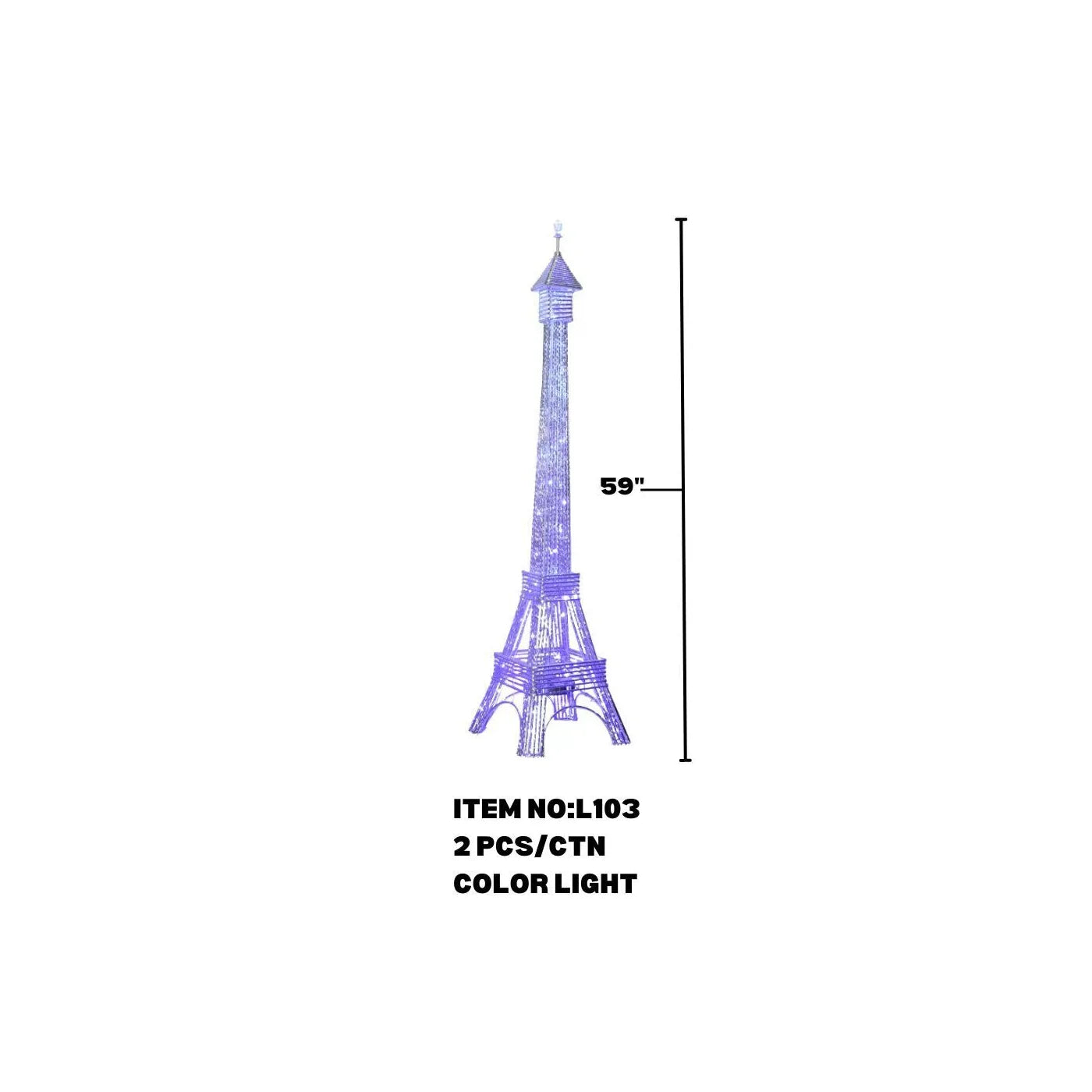 LED LIGHT -EIFFEL TOWER-59"