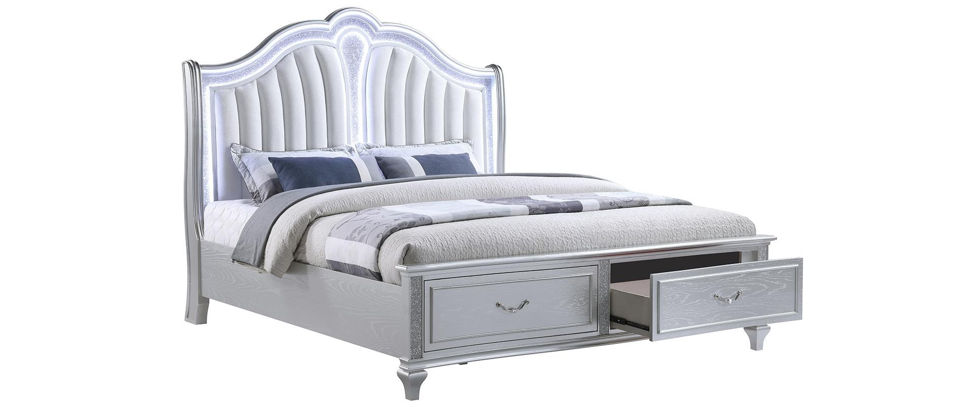 Mystic Silver Bedroom Set