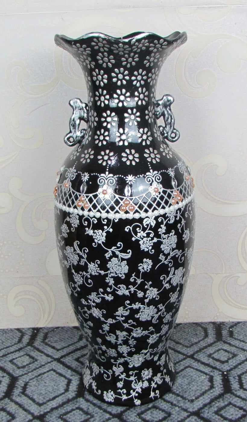 24" HANDPAINTED VASE