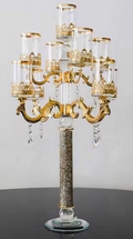 Gold candle holder decoration