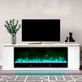 White & Gold Fireplace