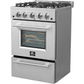 Forno/FFSGS6272-24 24" / 2.3 CF Gas Range, Convection - Stainless