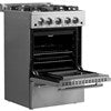 Forno/FFSGS6272-24 24" / 2.3 CF Gas Range, Convection - Stainless