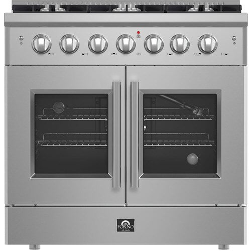 Forno 36" / 5.4 CF Gas Range, French Door, Convection - Stainless