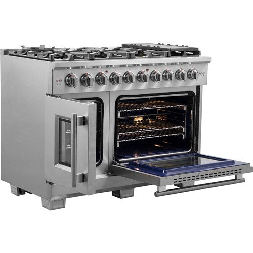 Forno/FFSGS6460-48 48" / 6.6 CF Gas Range, French Door, Convection - Stainless