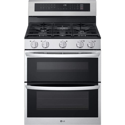 LG/LDGL6924S 6.9 CF / 30" Double Gas Range, ProBake Convection, Air Sious Vide - Stainless