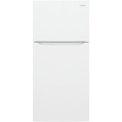 Frigidaire 18.3 CF Top Mount Refrigerator Glass Shelves ADA OPT-ICEMAKER - White