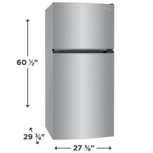 Frigidaire 13.9 CF Top Mount Refrig Ice-Maker Rdy Even Temp ADA E-STAR - Brushed Steel