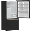 Forno Espresso/FFFFD1785-31BLK 17 CF Bottom Mount Refrigerator, Right Swing - Black
