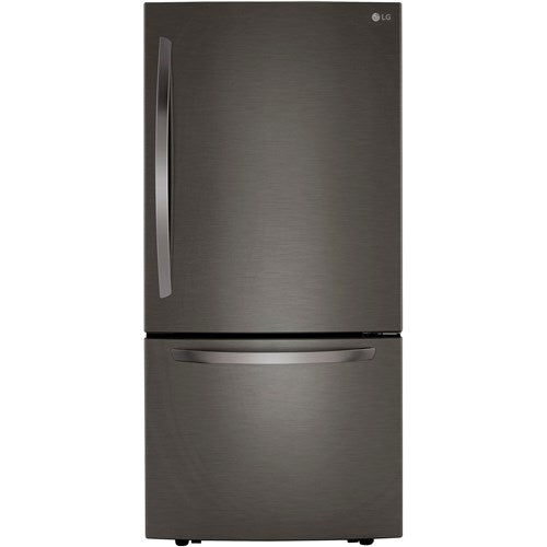 LG 26 CF Bottom Mount, 33" Wide, Door Cooling, ThinQ - Black Stainless