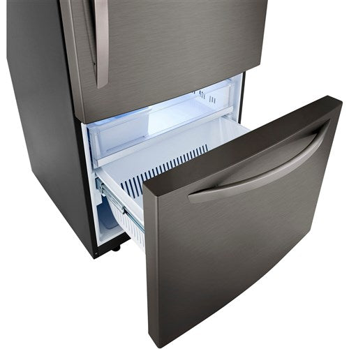 LG 26 CF Bottom Mount, 33" Wide, Door Cooling, ThinQ - Black Stainless