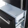 Forno Espresso 17 CF Bottom Mount Refrigerator, Ice Maker, Left Swing - Black
