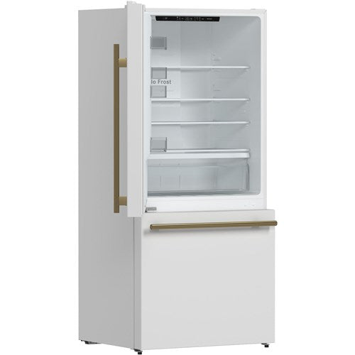 Forno Espresso/FFFFD1786-31WHT 17 CF Bottom Mount Refrigerator, Ice Maker, Left Swing - White